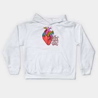 Follow your heart- tattoo Kids Hoodie